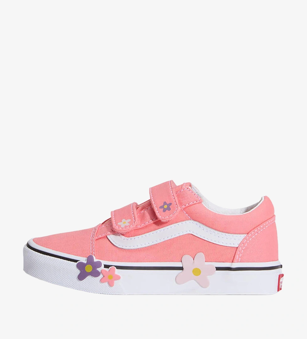Vans Old Skool V Flower Çocuk Spor Ayakkabı Pembe