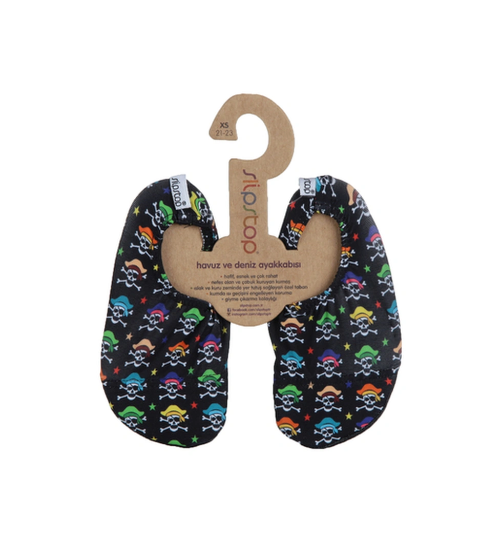 Slipstop Slipstop Pirates Çocuk Havuz Ve Deniz Ayakkabısı Siyah model görseli