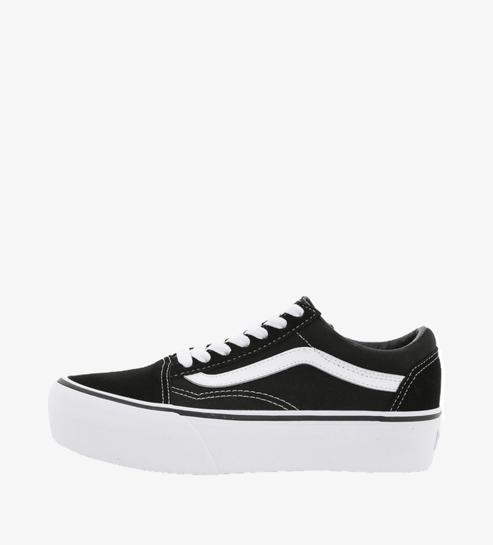 Vans Ua Old Skool Platform Spor Ayakkabı Siyah - Görsel 1