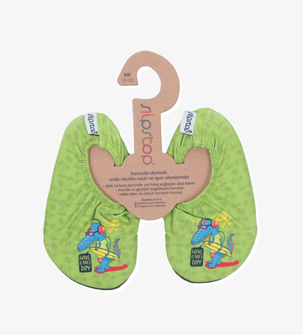 Slipstop Slipstop Crocodile Çocuk Havuz Ve Deniz Ayakkabısı Yeşil model görseli