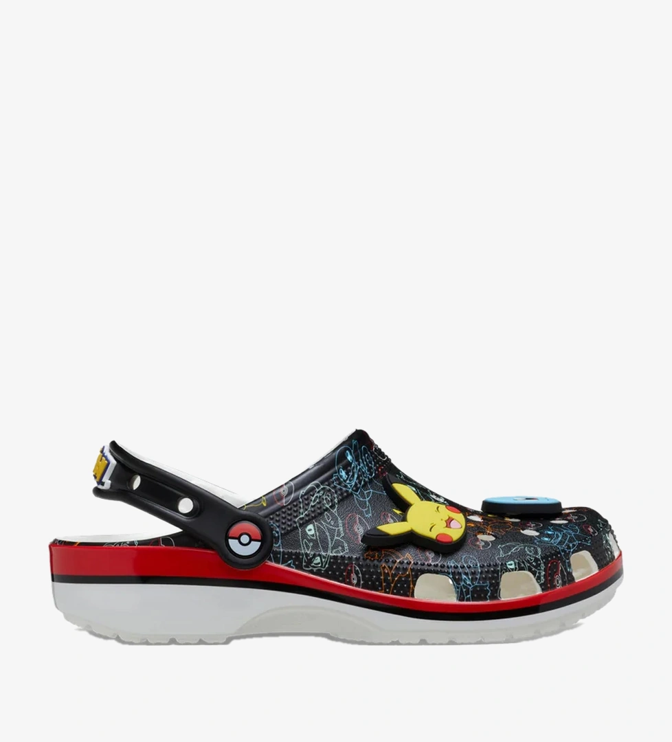 Kırmızı Crocs Pokemon Print
