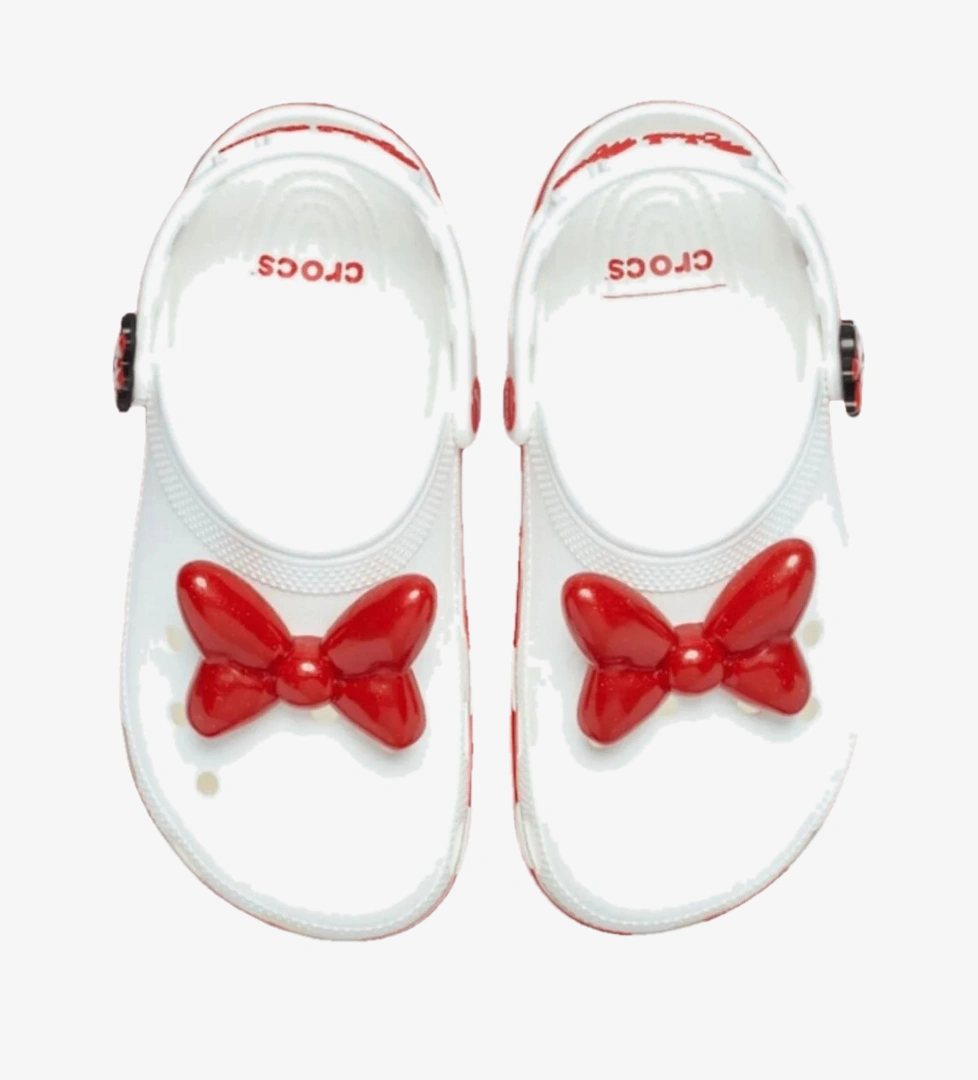 Beyaz Crocs Minnie Mouse